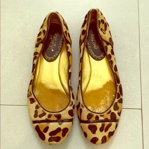 Leopard pony hair flats by Coach